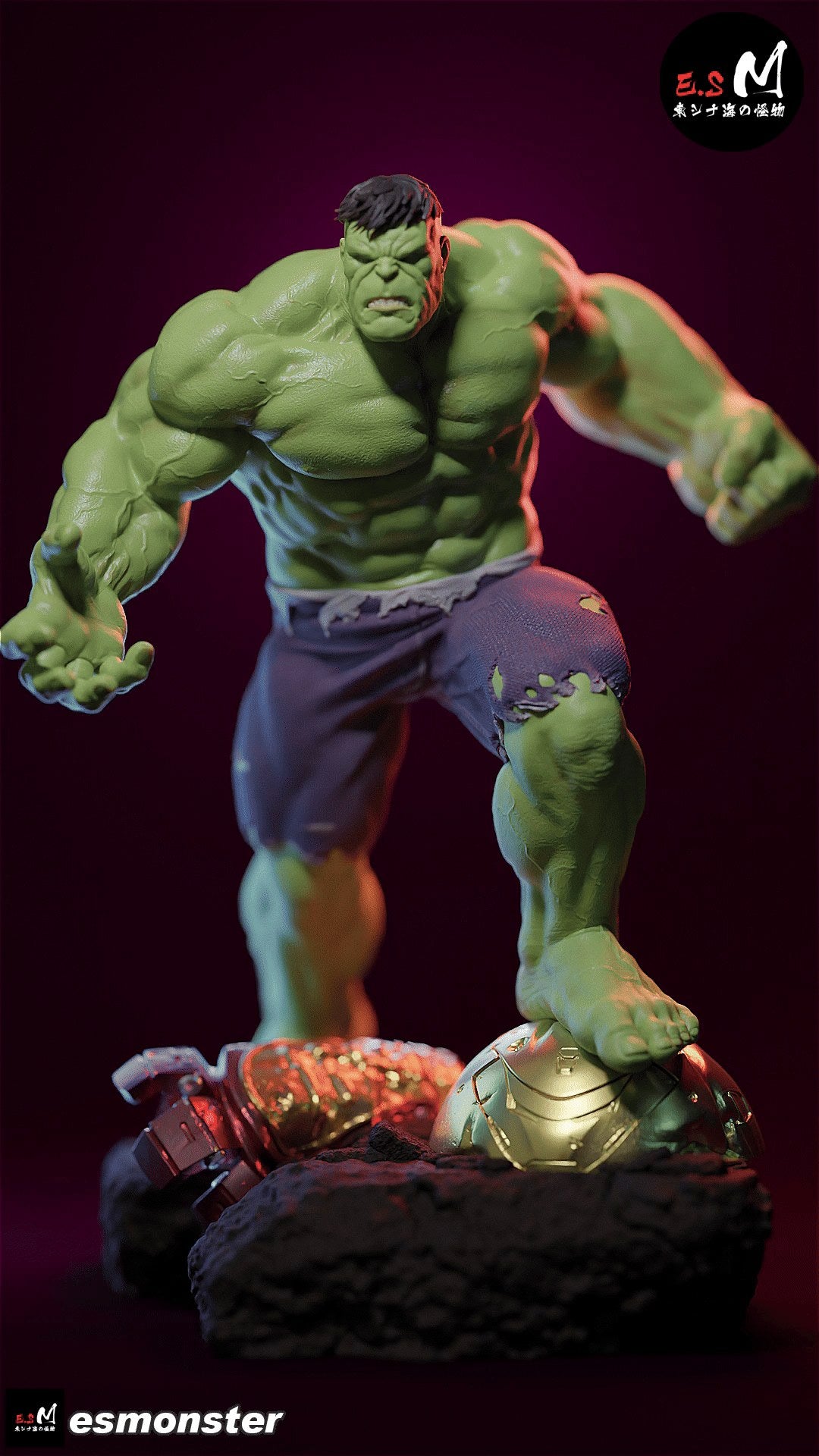 Hulk resin figure
