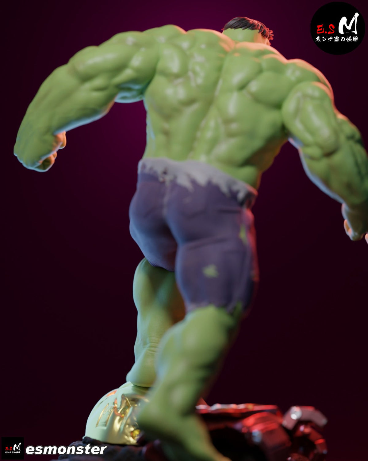 Hulk resin figure