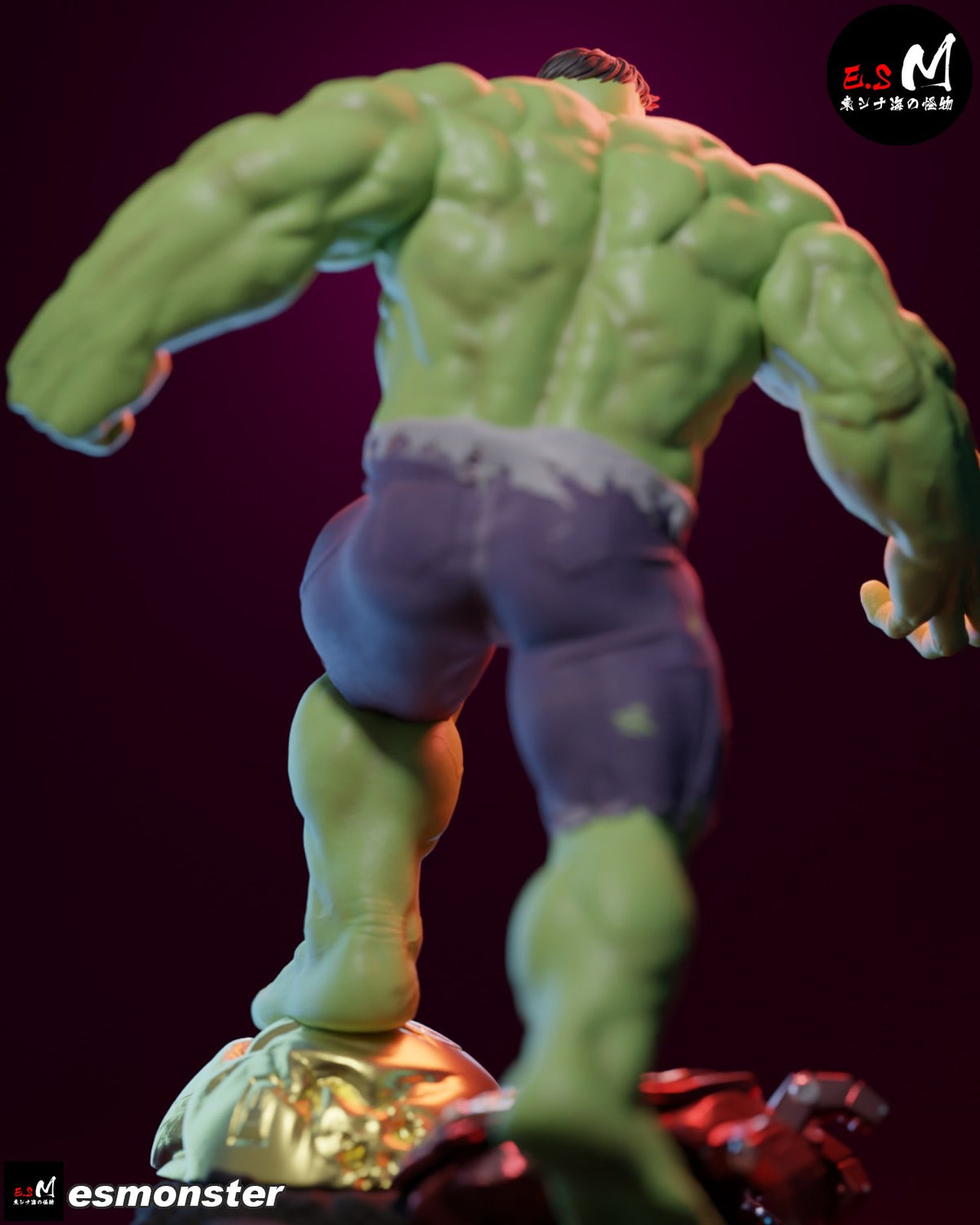 Hulk resin figure