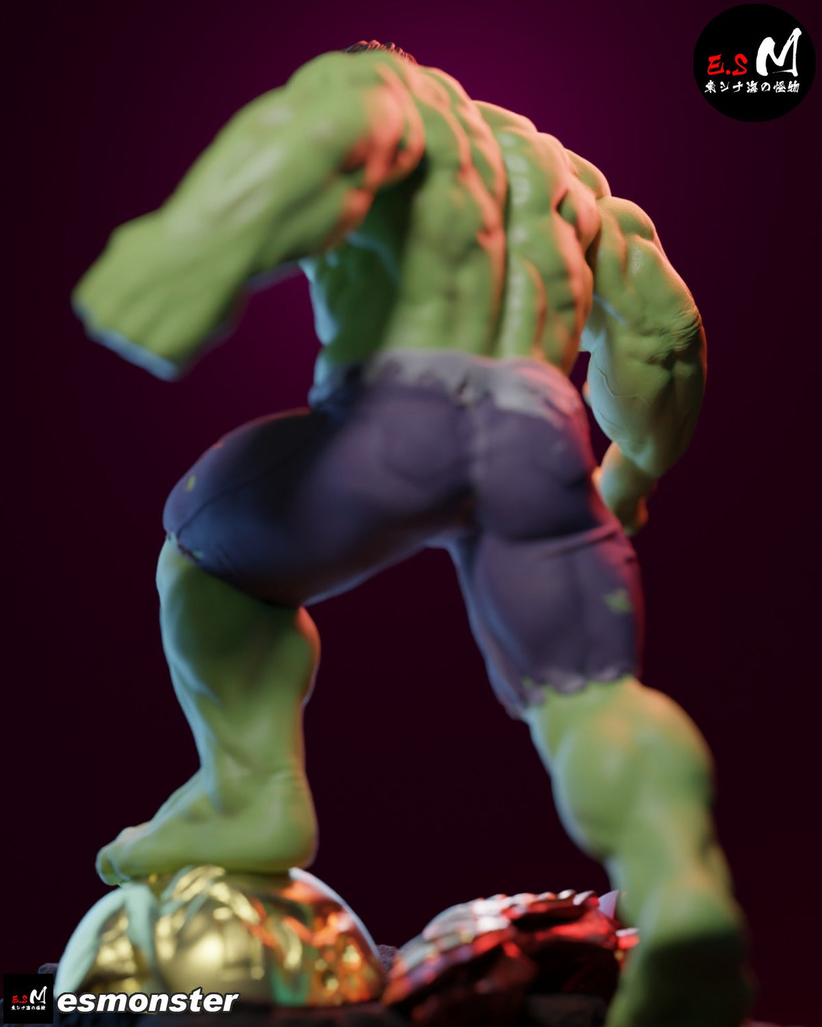 Hulk resin figure