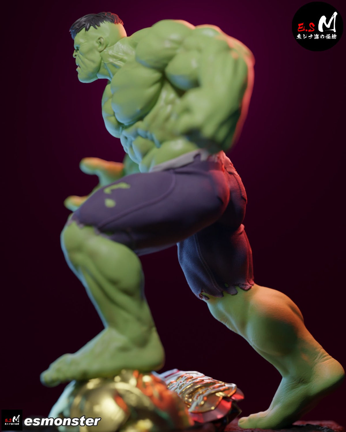 Hulk resin figure