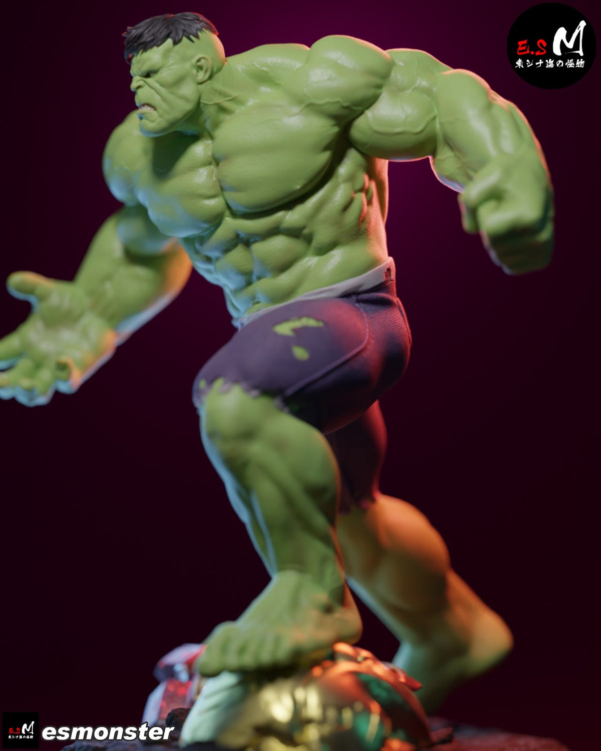 Hulk resin figure
