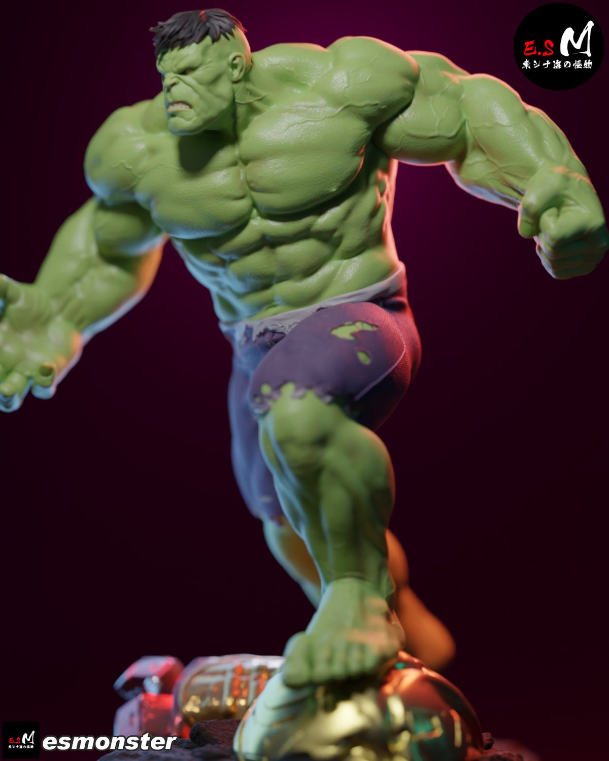 Hulk resin figure