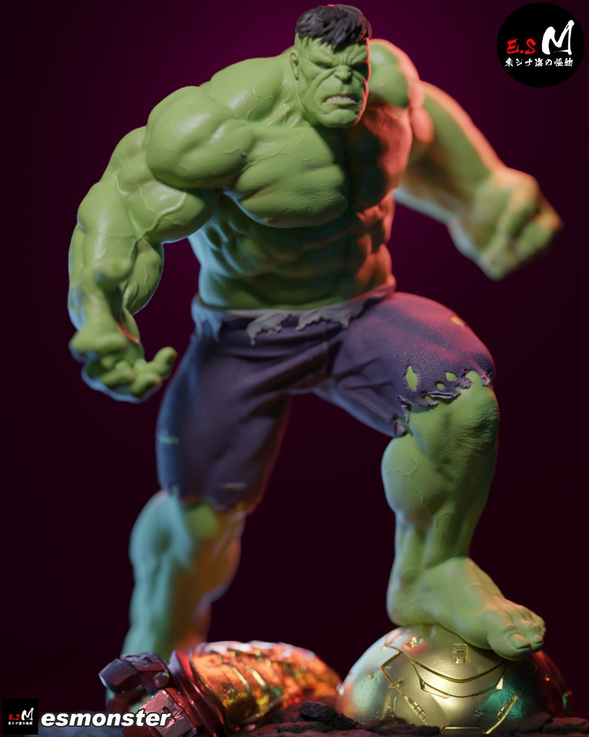 Hulk resin figure