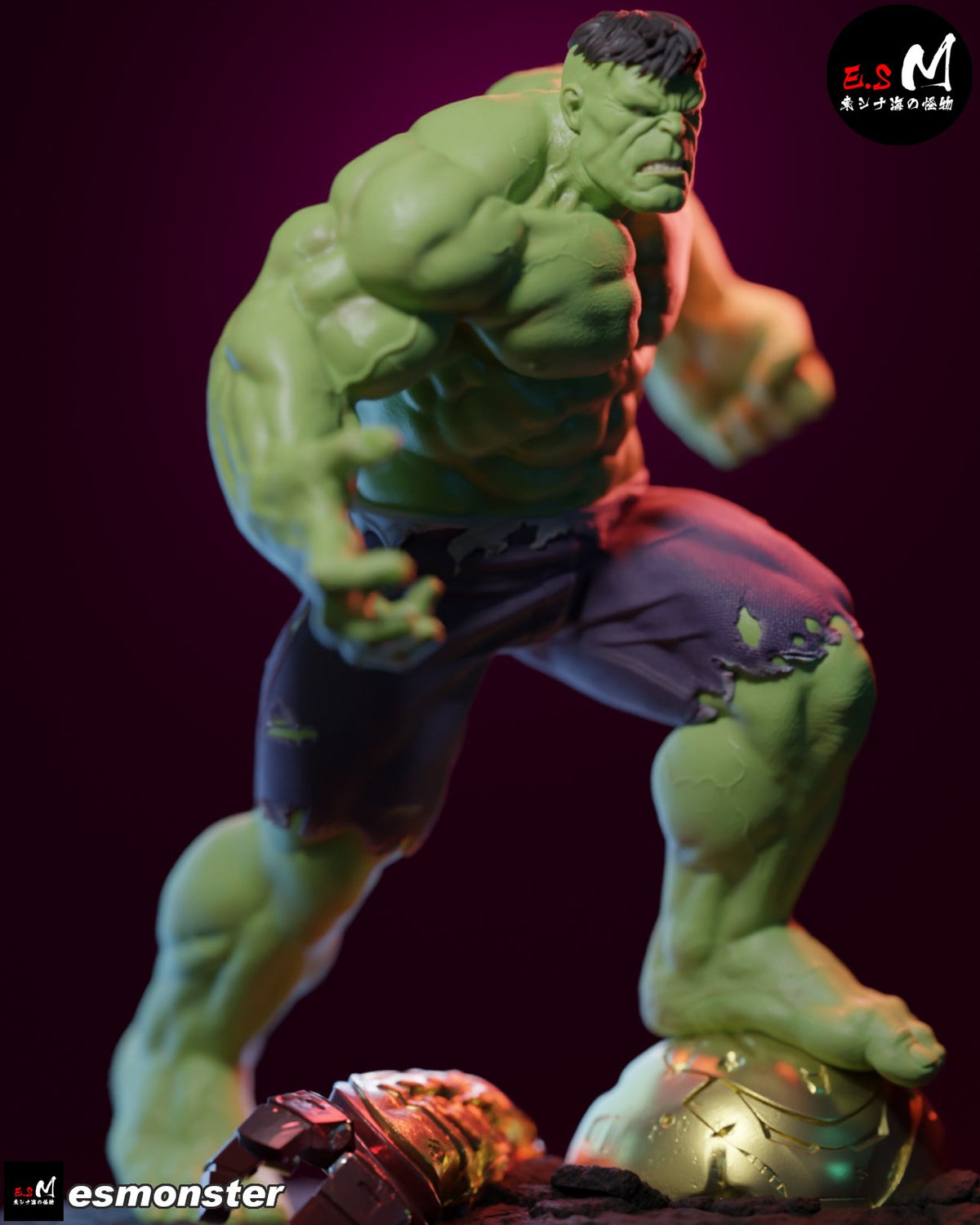 Hulk resin figure
