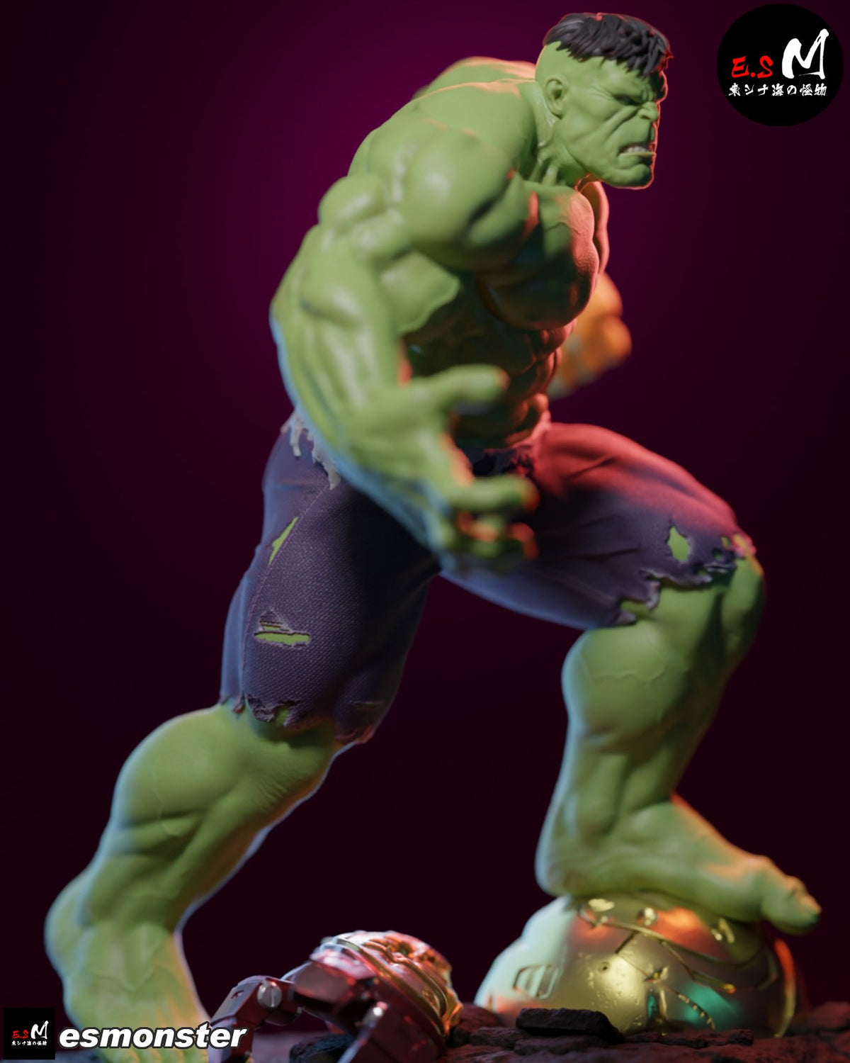 Hulk resin figure