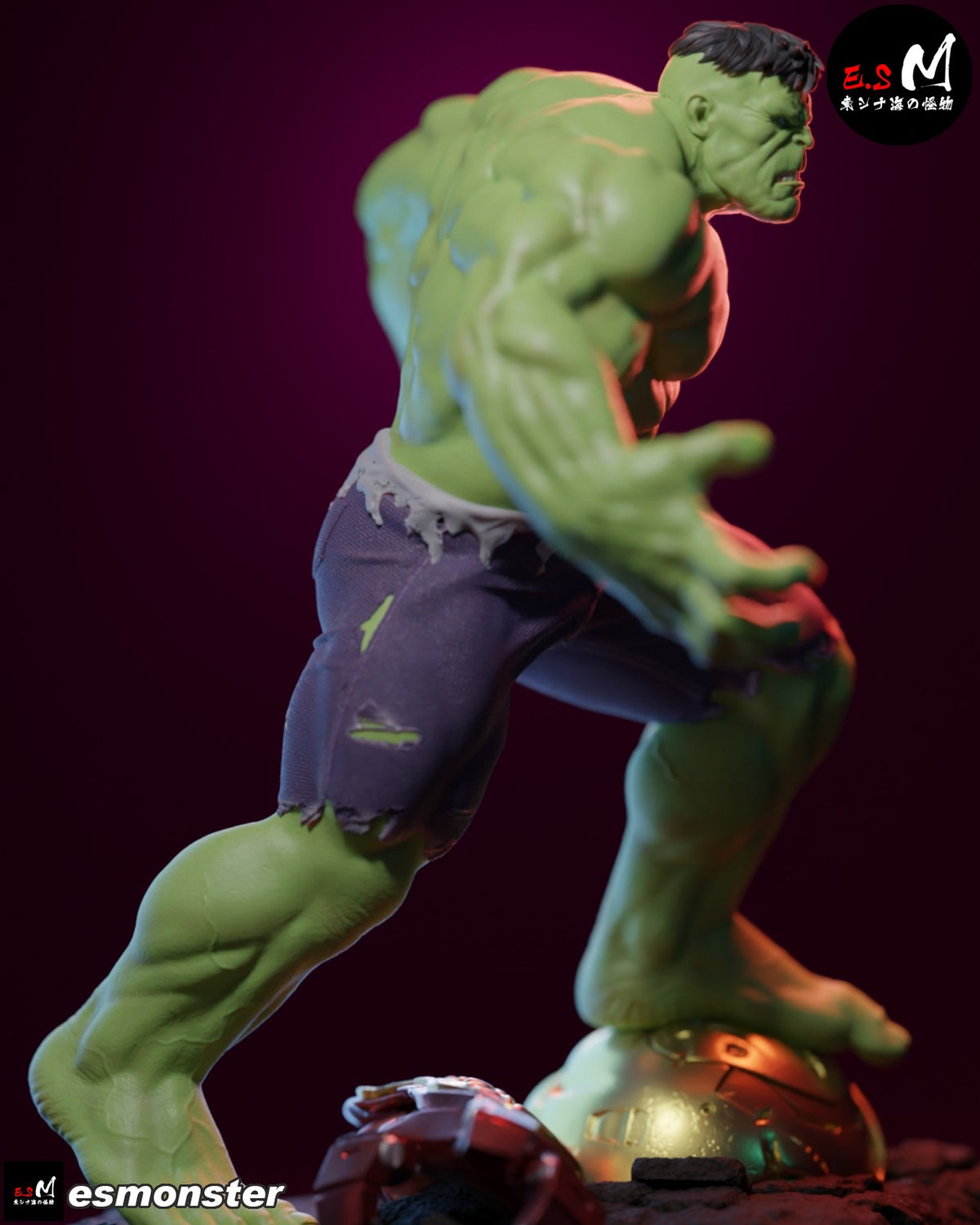 Hulk resin figure