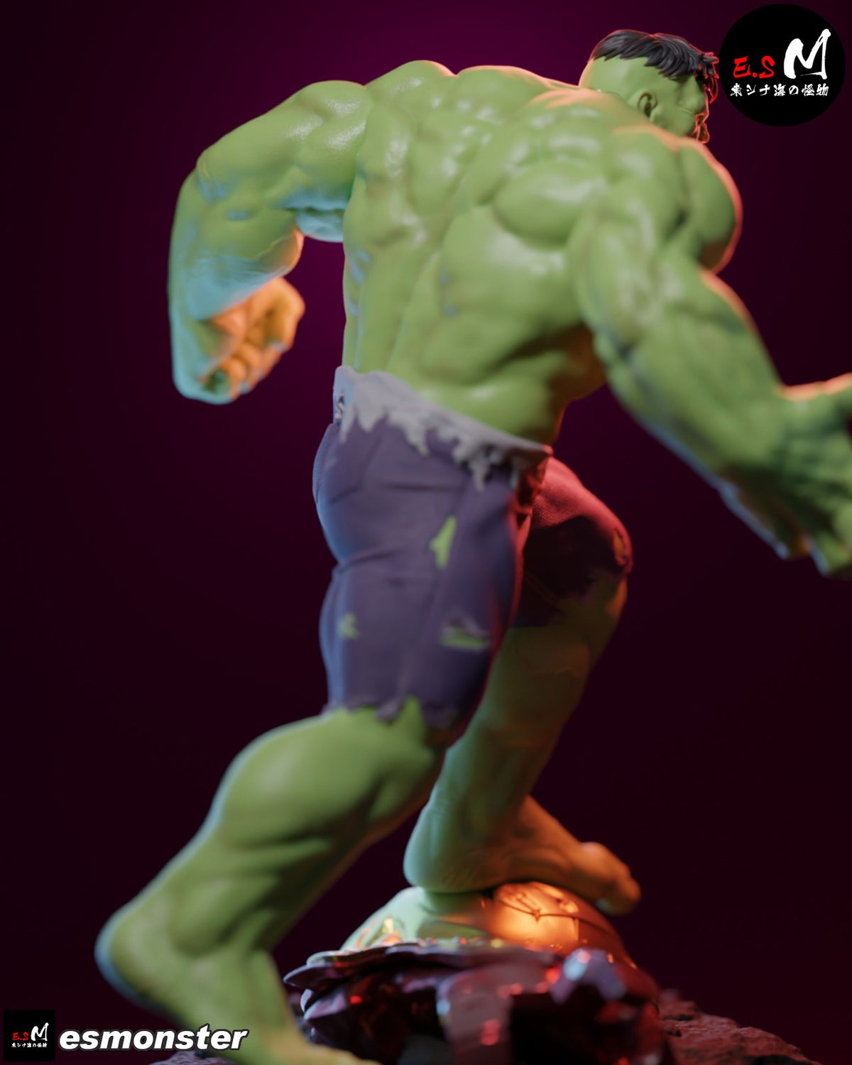 Hulk resin figure
