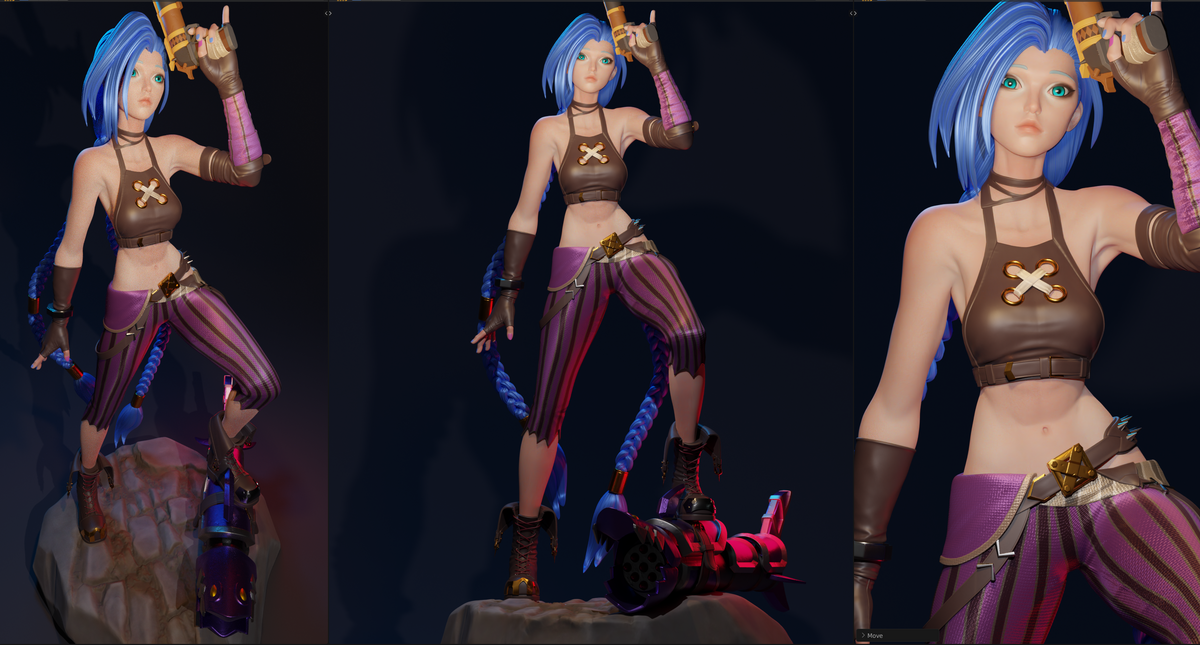 Jinx resin figure