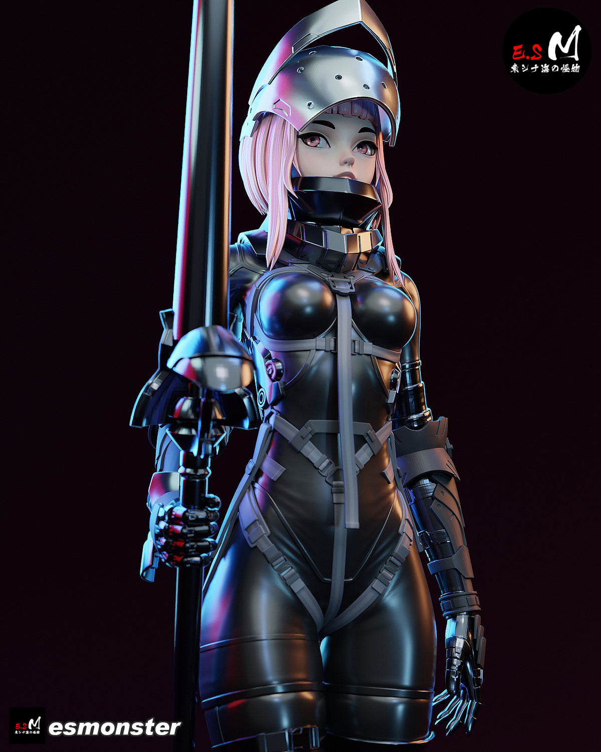 Lanze Reiter resin figure