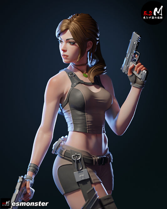 Lara Croft Risque/Nsfw-Adjacent Torso Variant resin figure