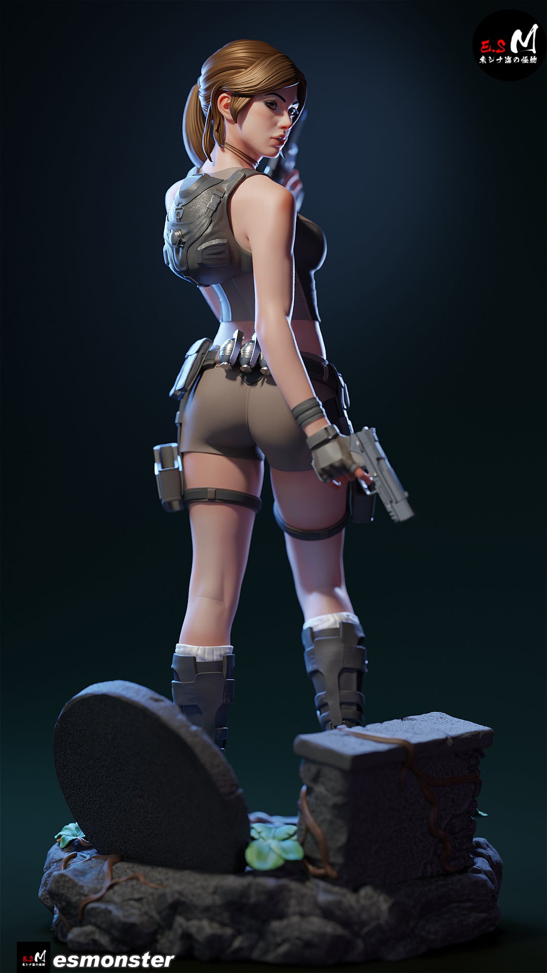 Lara Croft Risque/Nsfw-Adjacent Torso Variant resin figure
