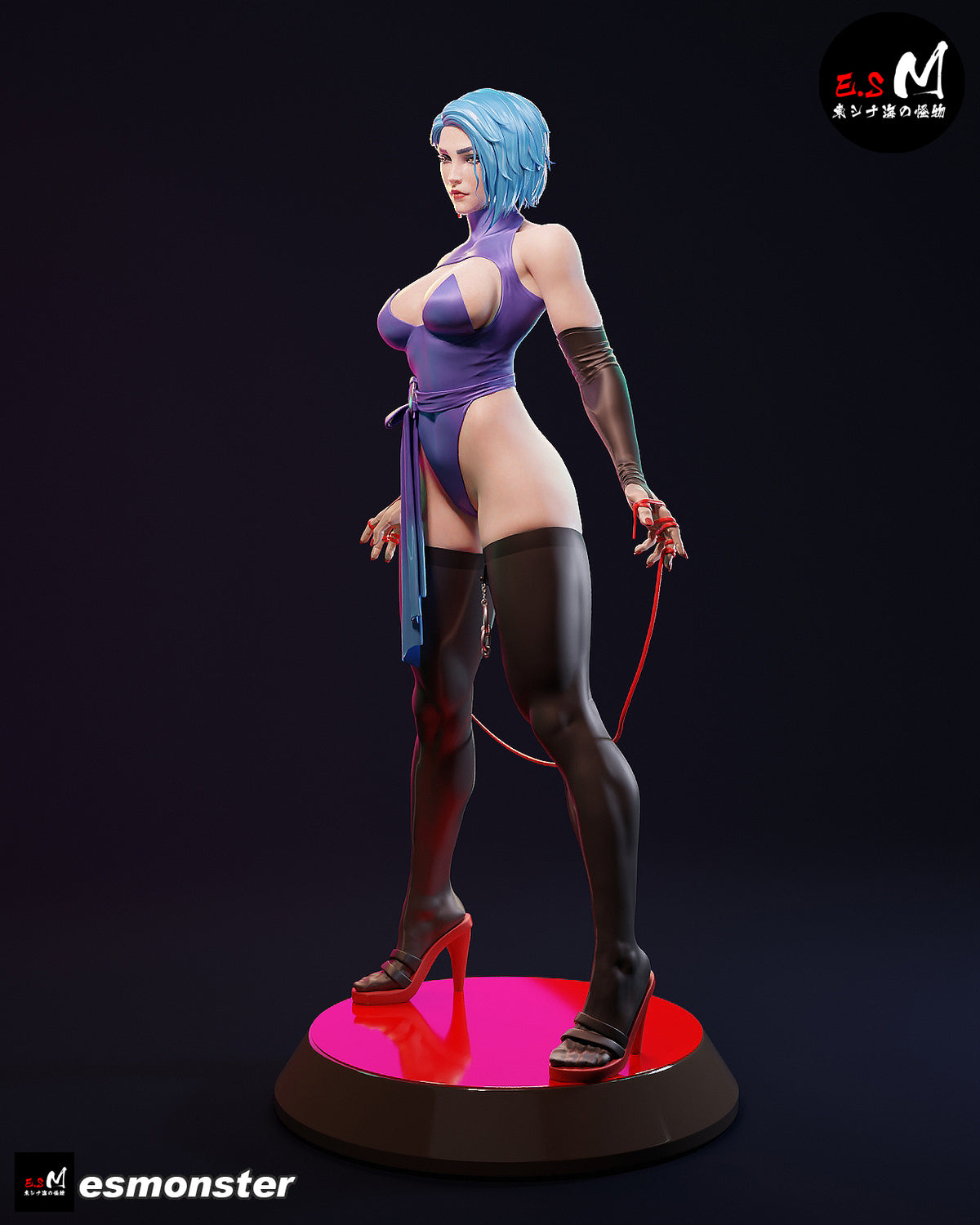 E_Girl Bust resin figure