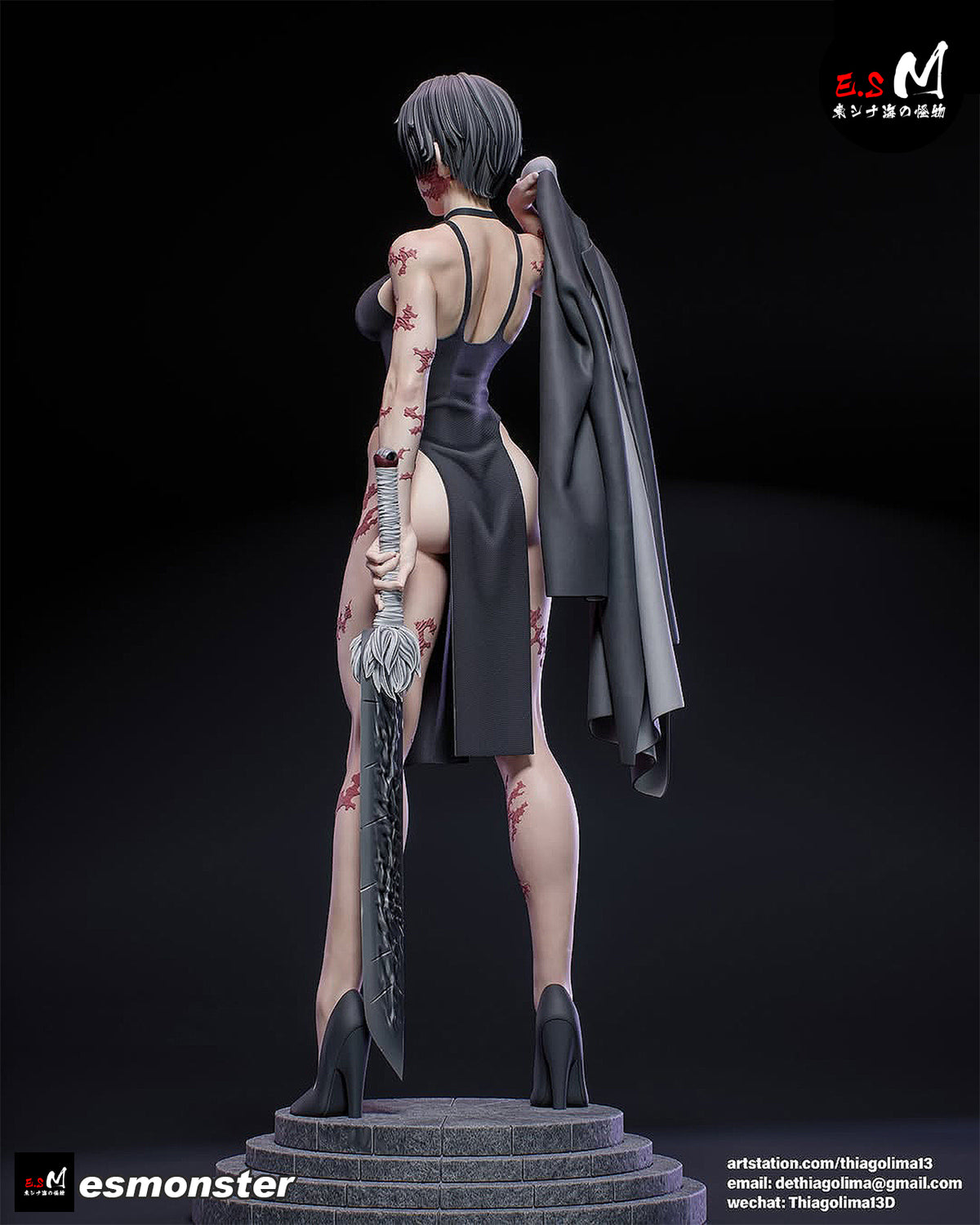 Maki Zen'in resin figure