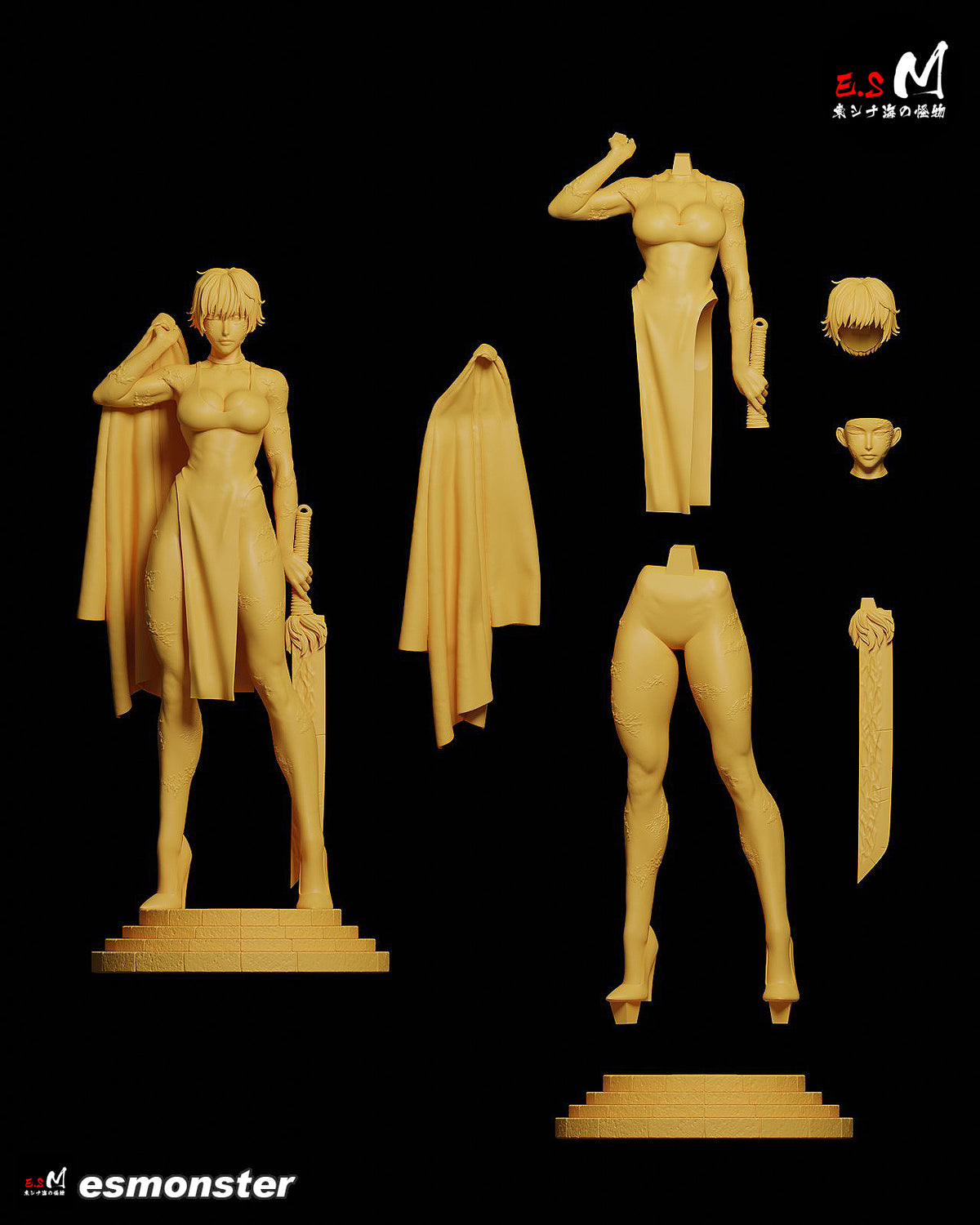 Maki Zen'in resin figure