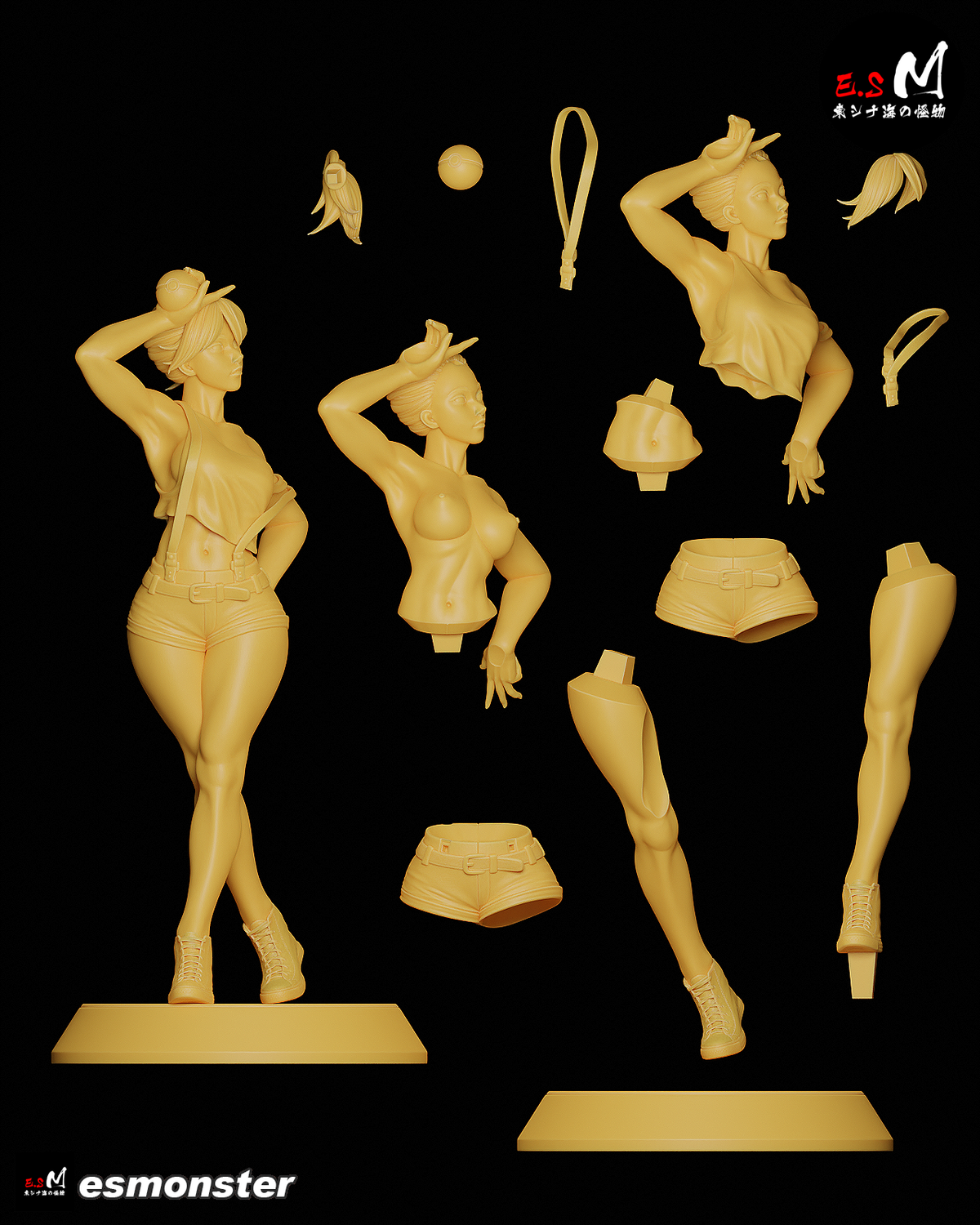 Misty resin figure