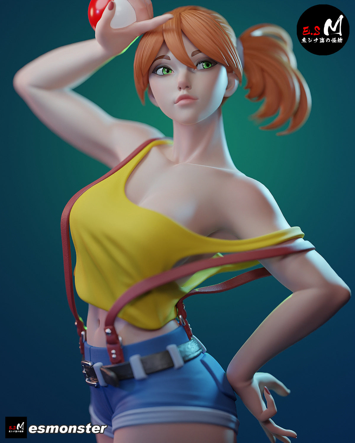 Misty resin figure