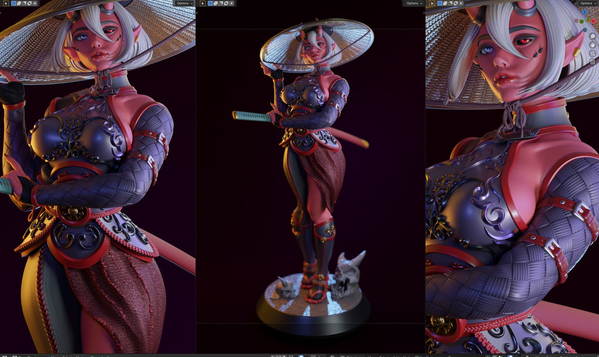 Oni resin figure