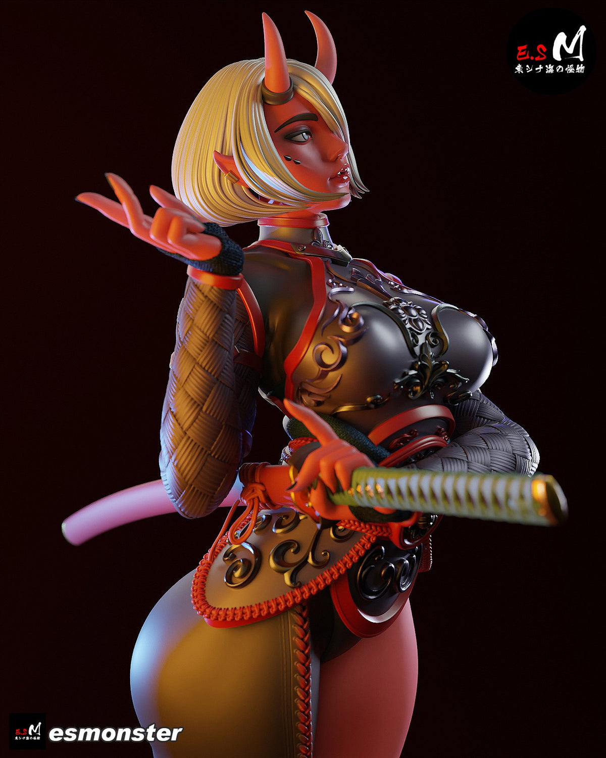 Oni resin figure