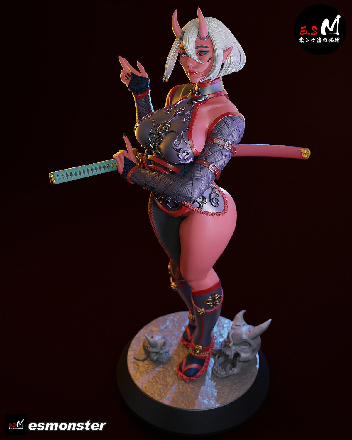 Oni resin figure