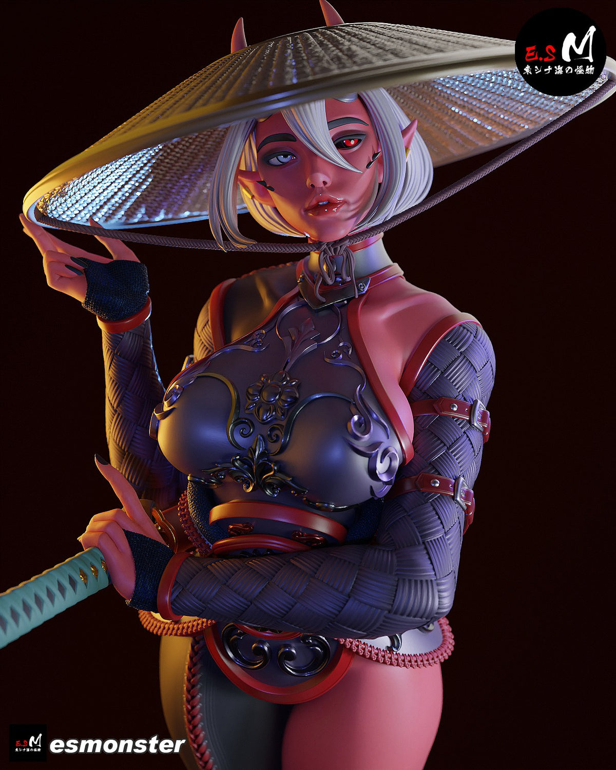 Oni resin figure