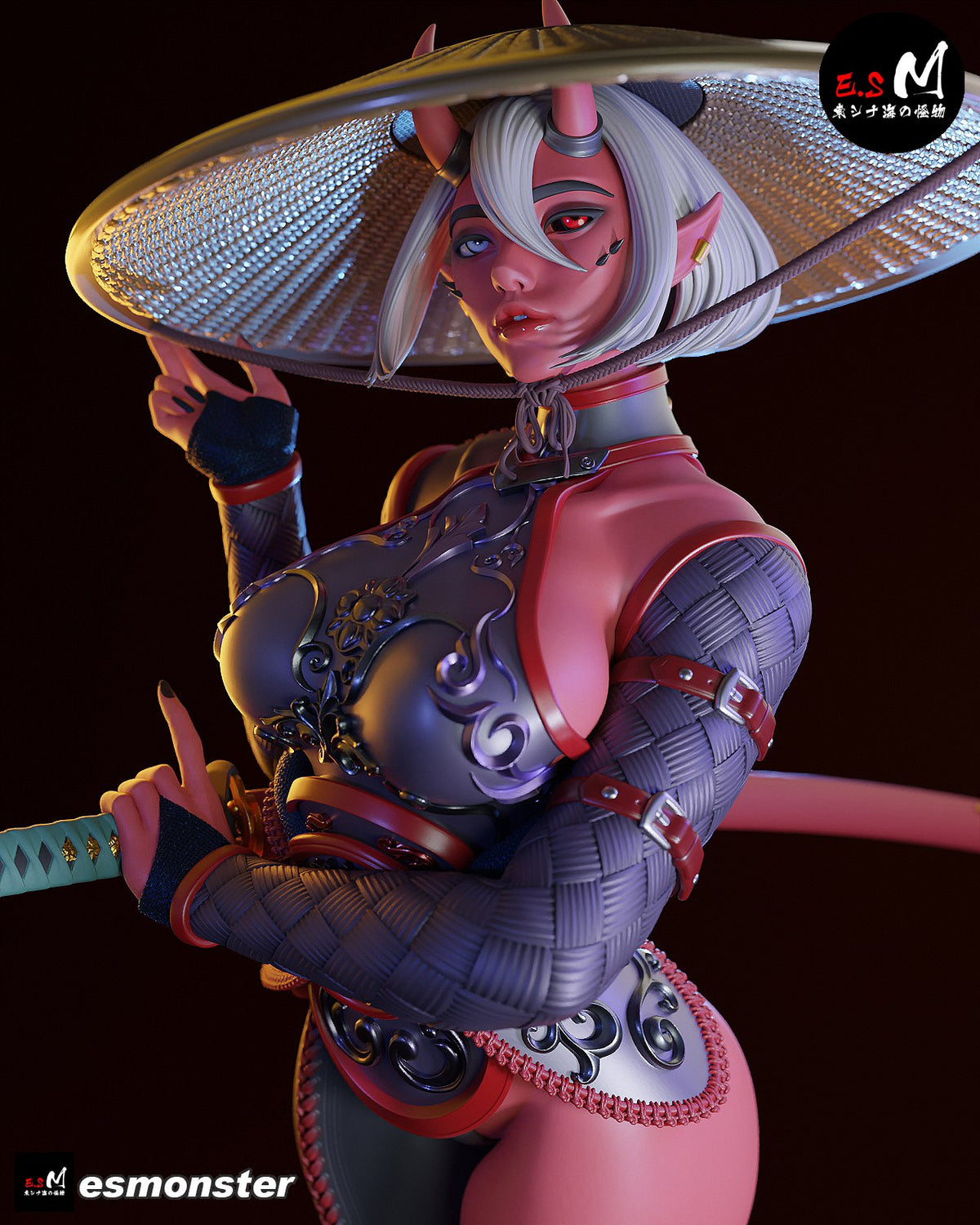 Oni resin figure