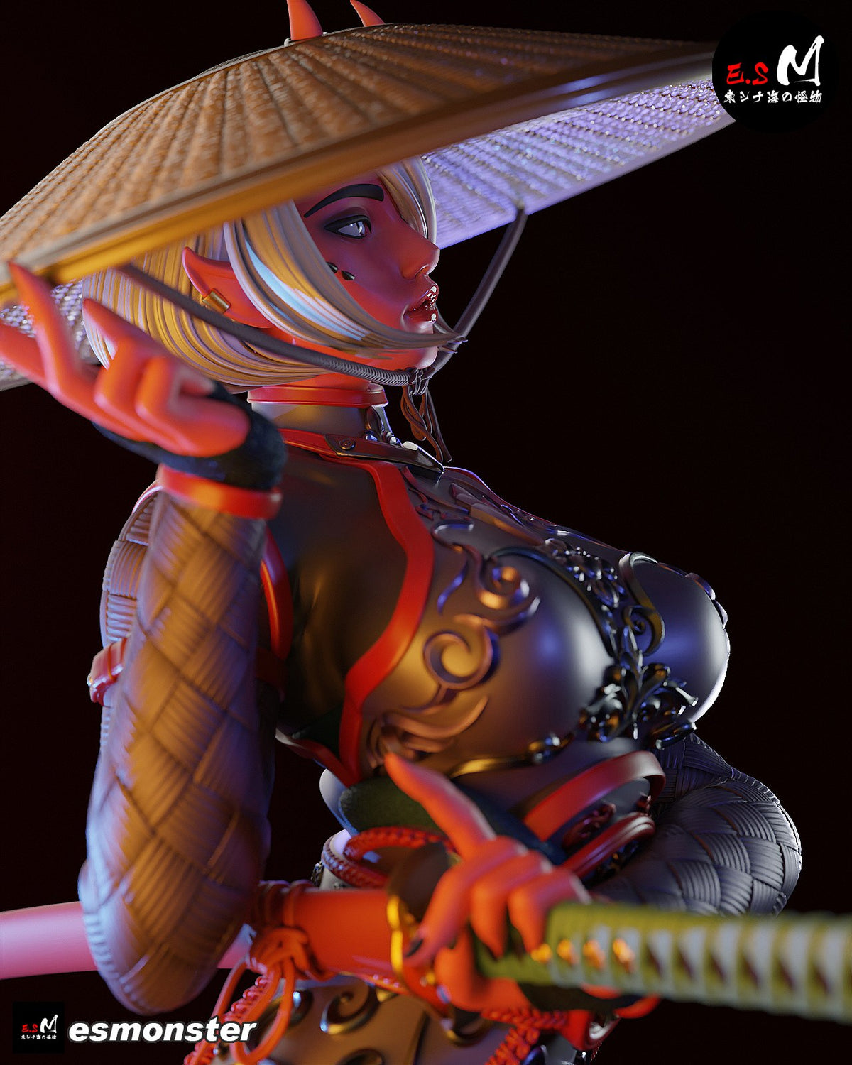 Oni resin figure