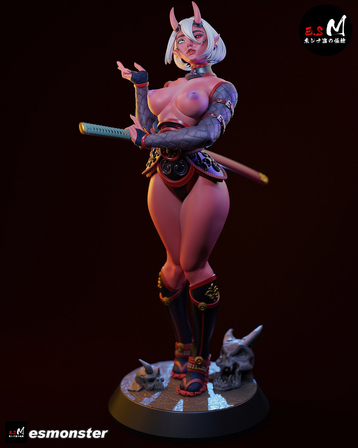 Oni resin figure