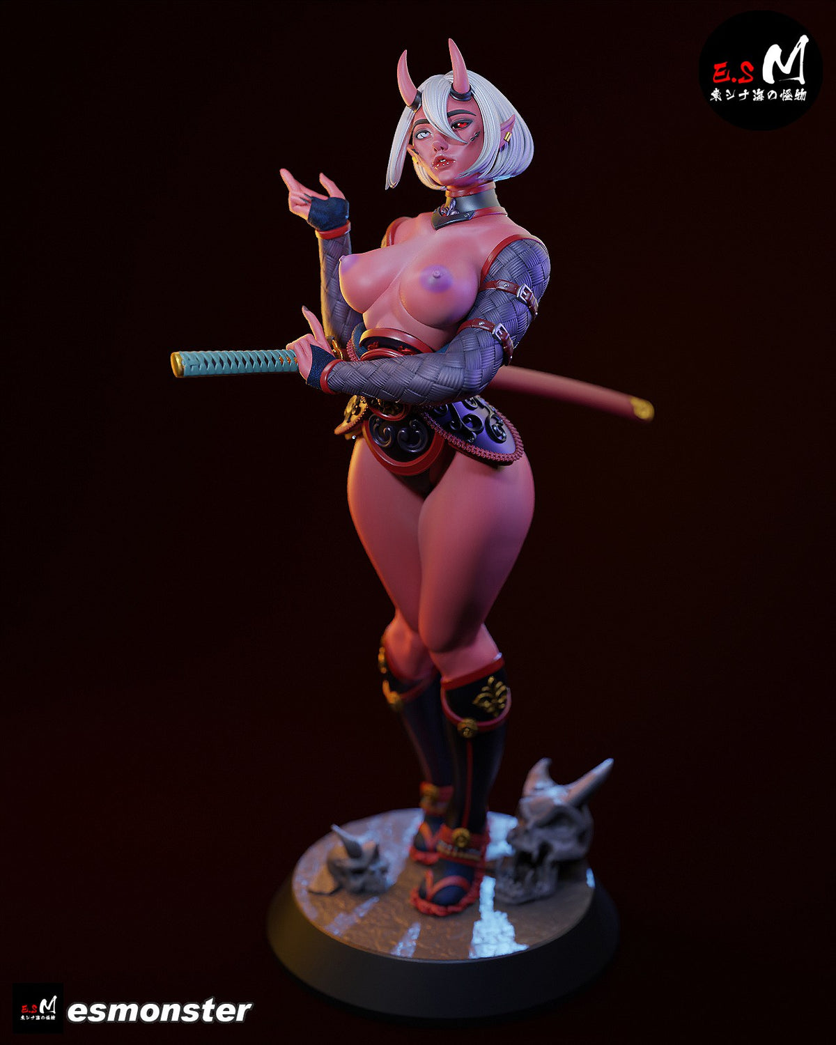 Oni resin figure