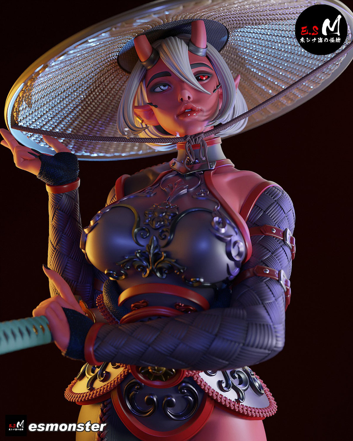 Oni resin figure