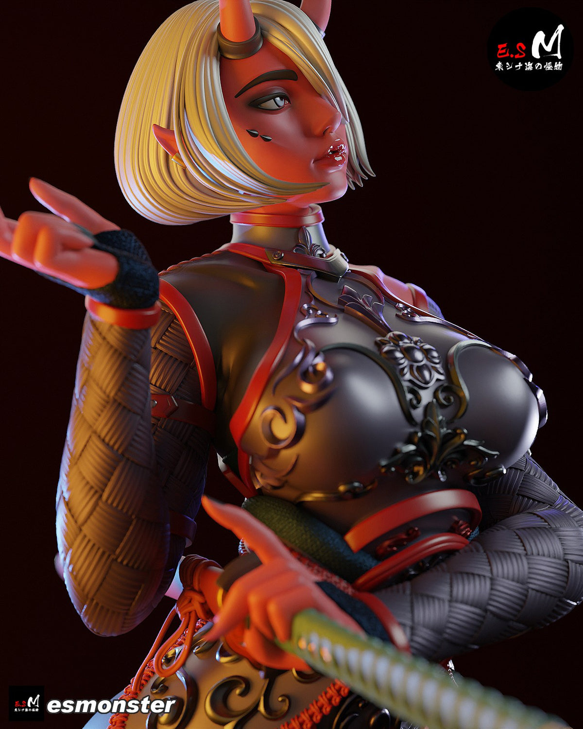 Oni resin figure