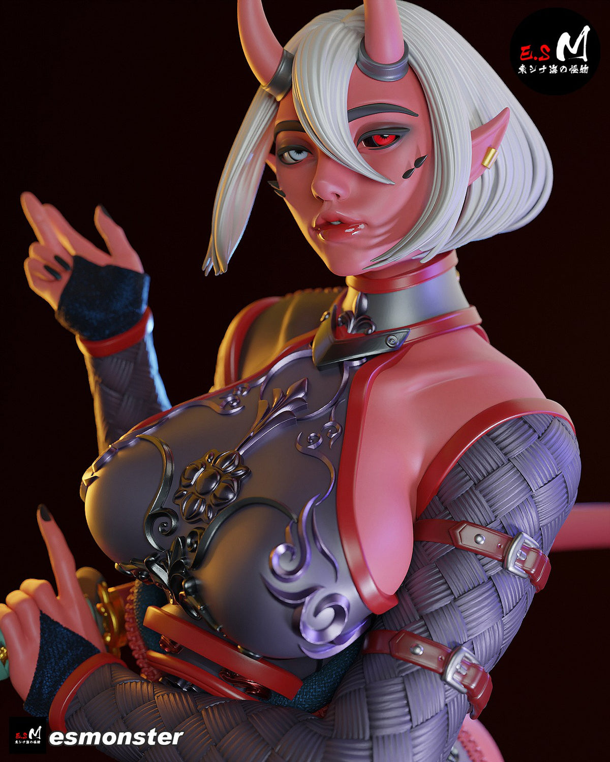 Oni resin figure