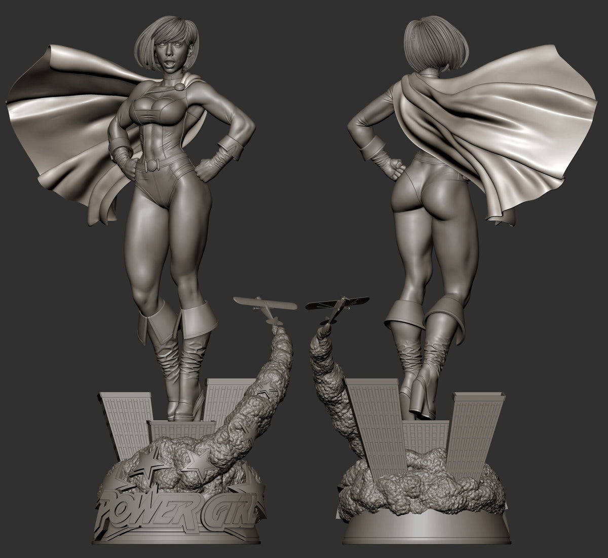 Power Girl resin figure