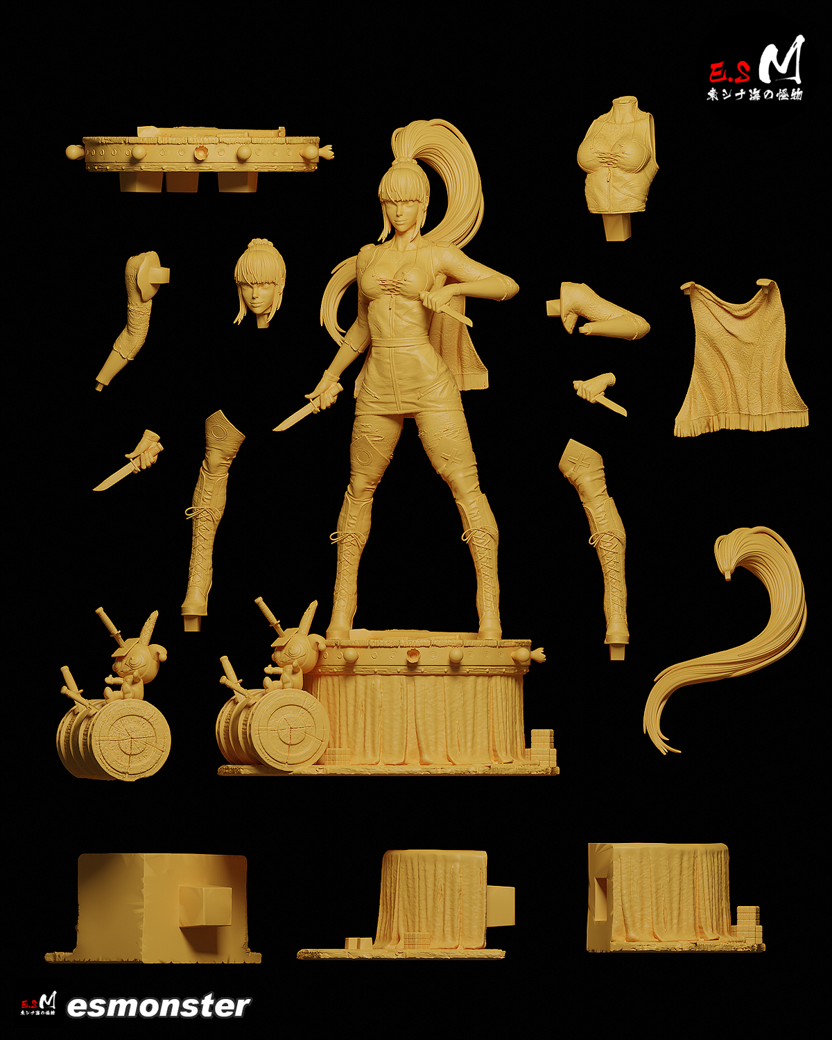 Punchline resin figure