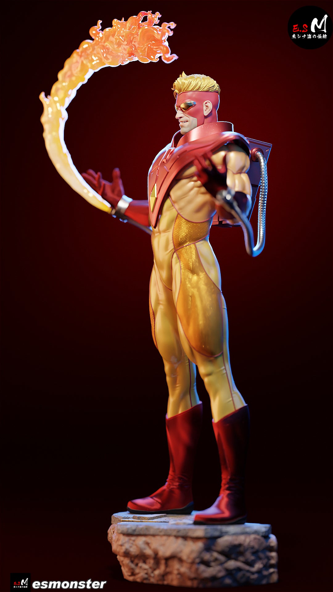 Pyro resin figure