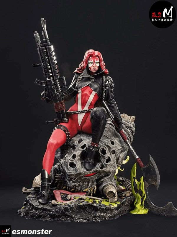 Scorched resin figure