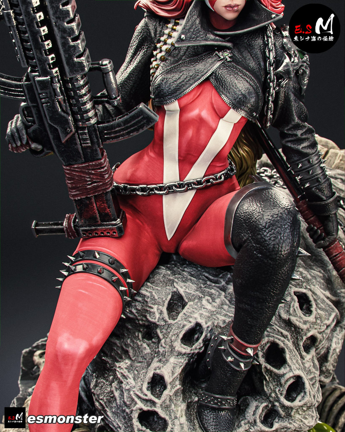 Scorched resin figure
