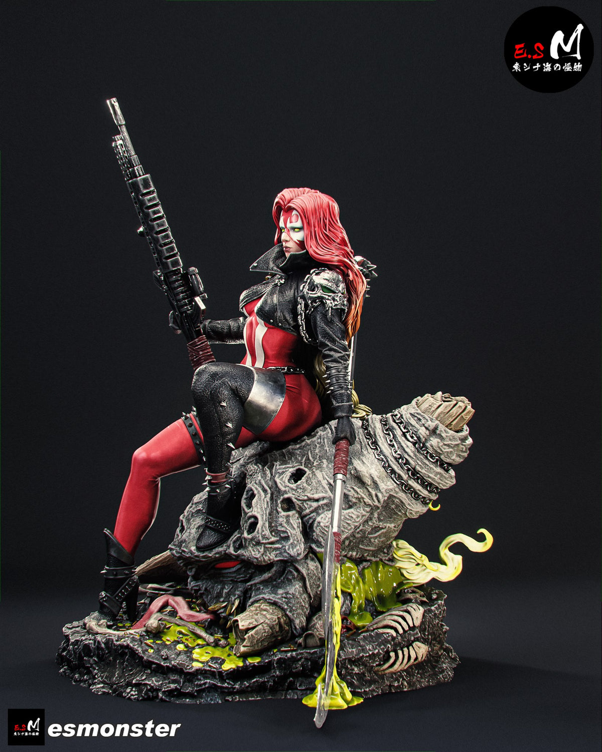 Scorched resin figure