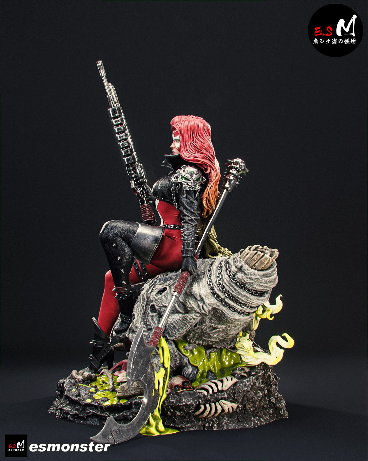 Scorched resin figure