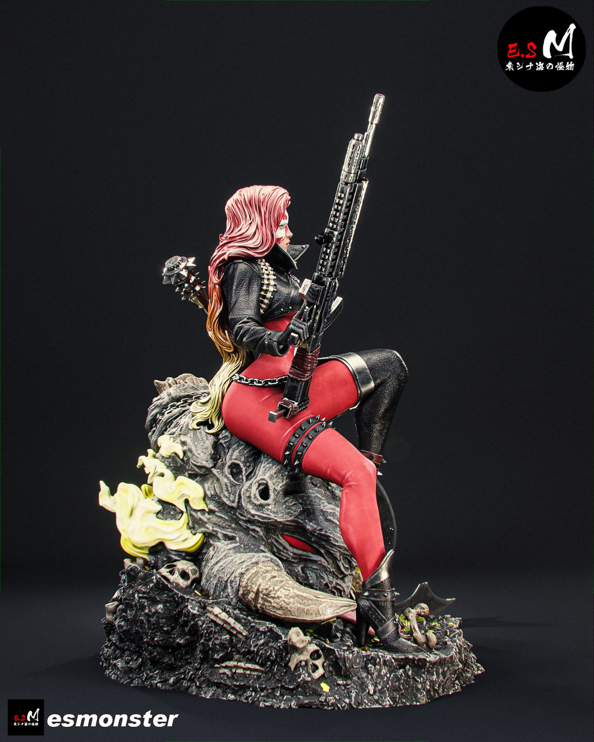 Scorched resin figure