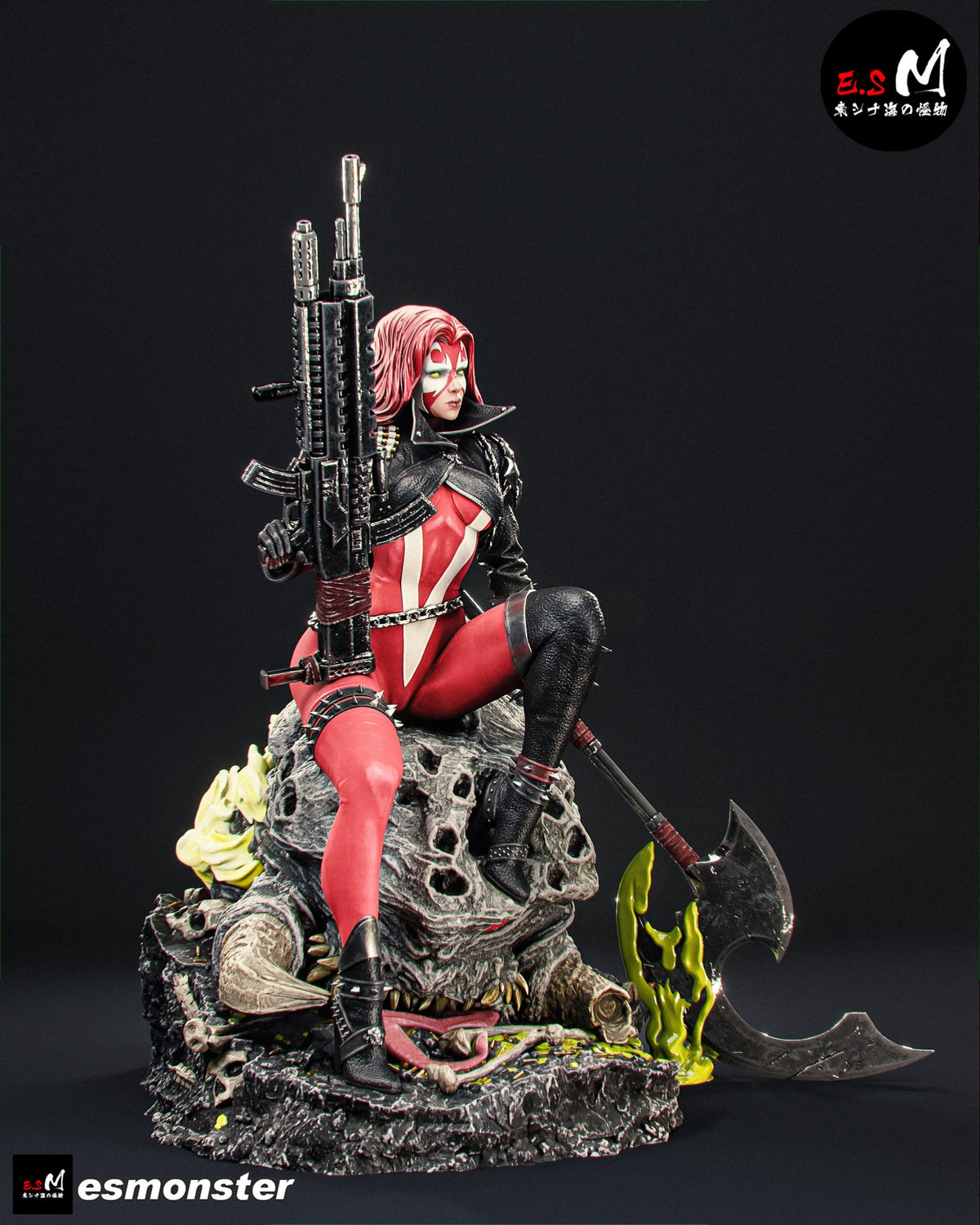 Scorched resin figure