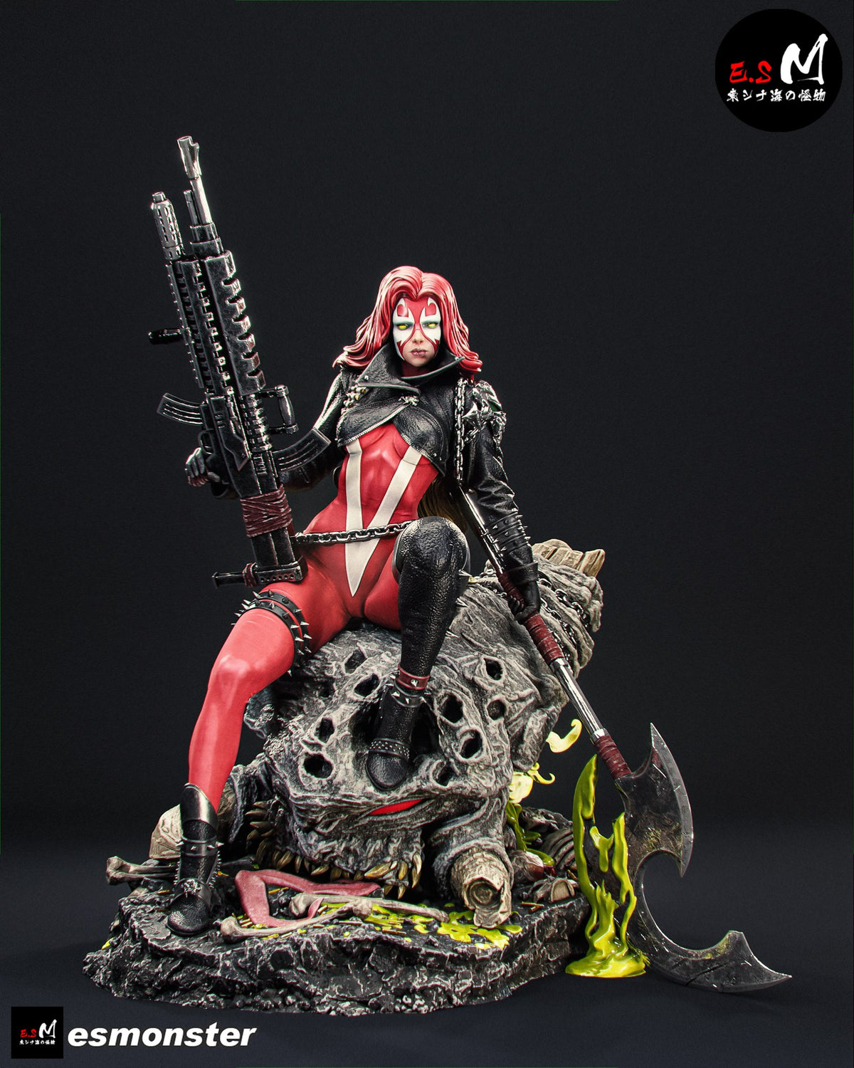 Scorched resin figure
