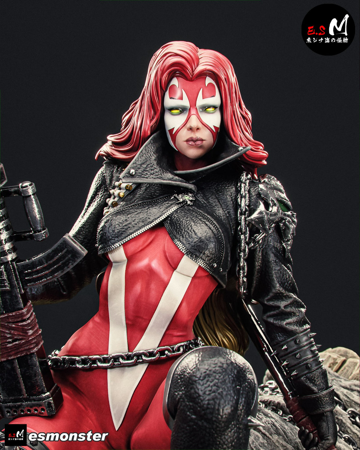 Scorched resin figure