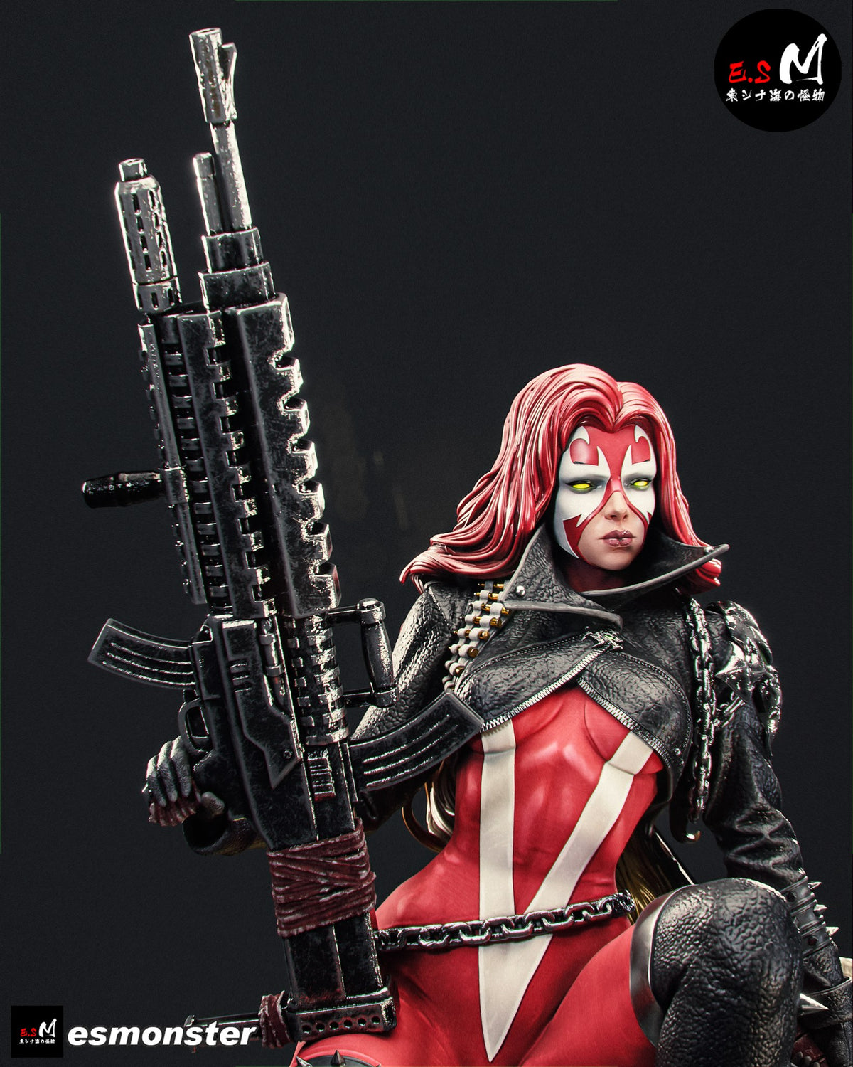 Scorched resin figure