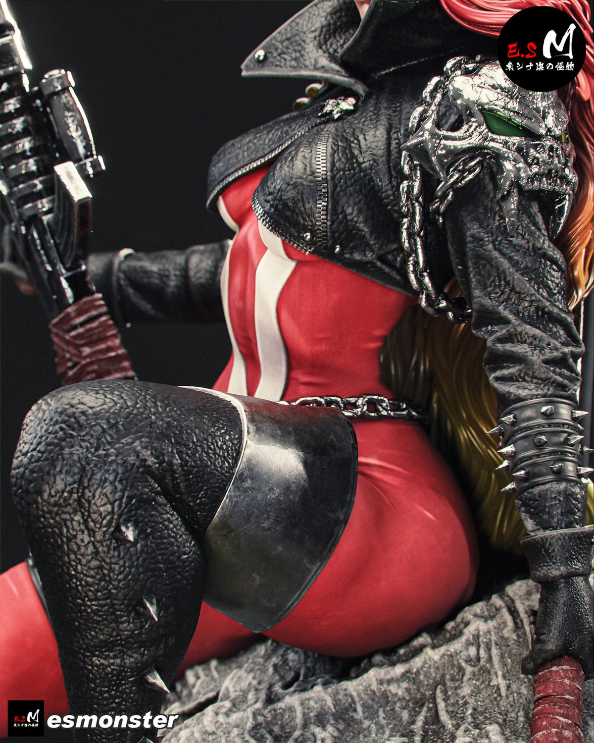 Scorched resin figure