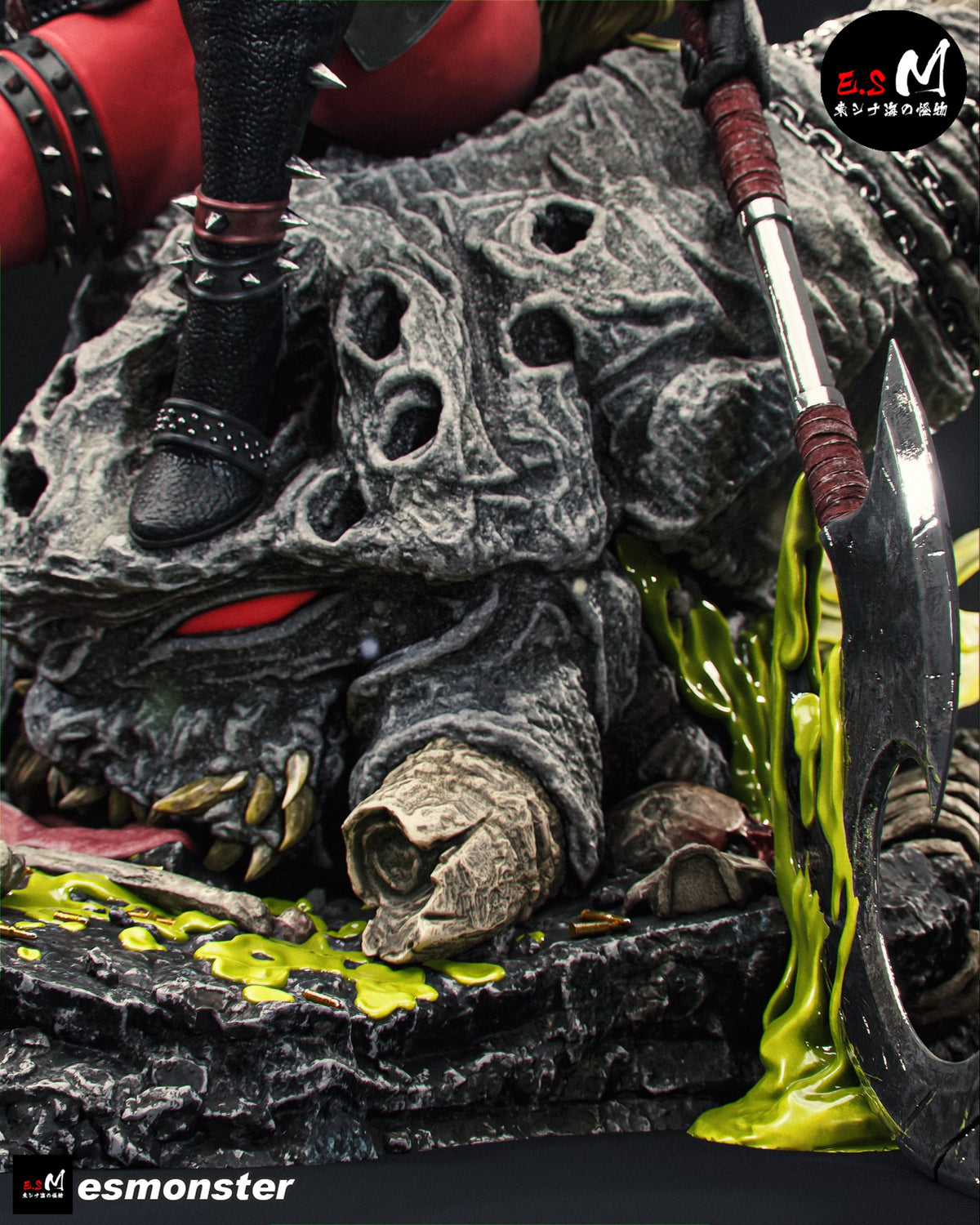 Scorched resin figure
