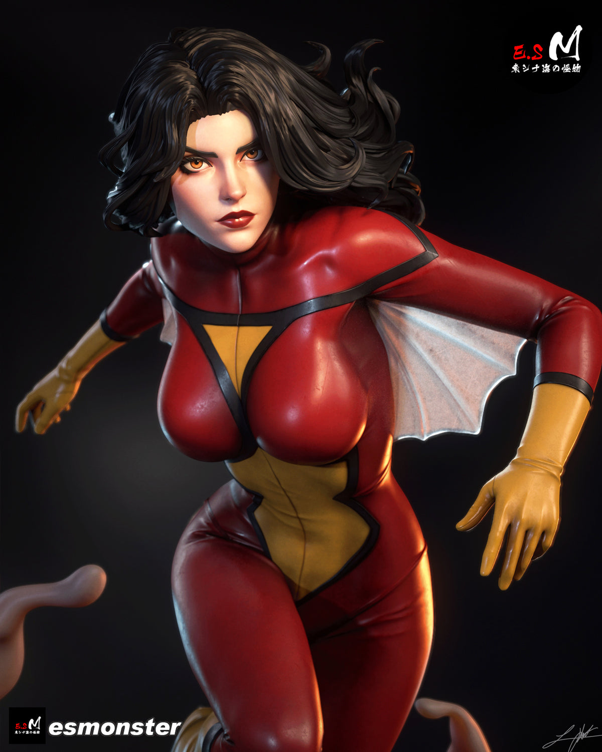 Spider Woman Bust resin figure