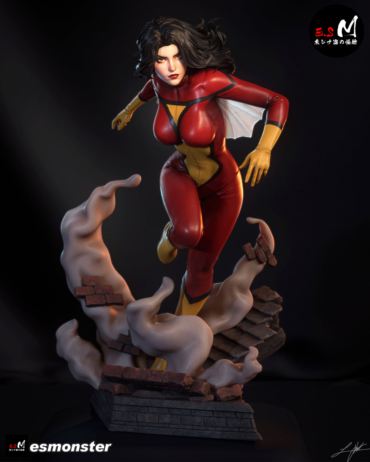 Spider Woman Bust resin figure
