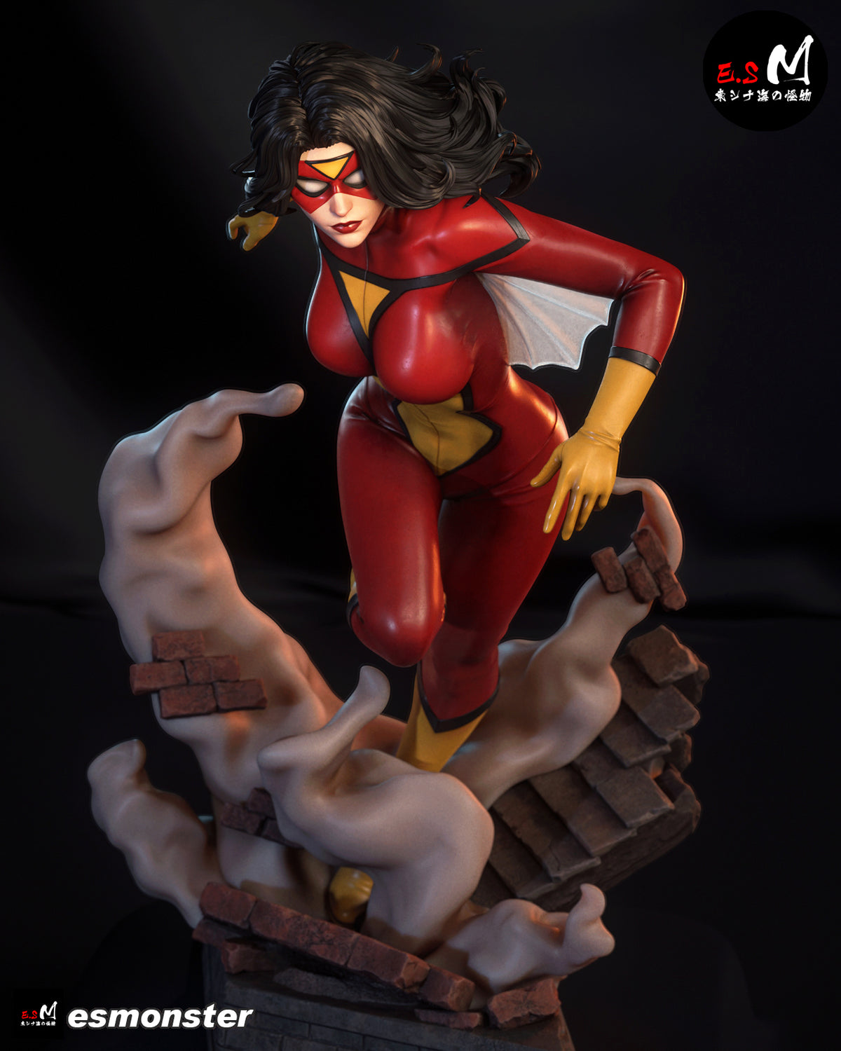 Spider Woman Bust resin figure