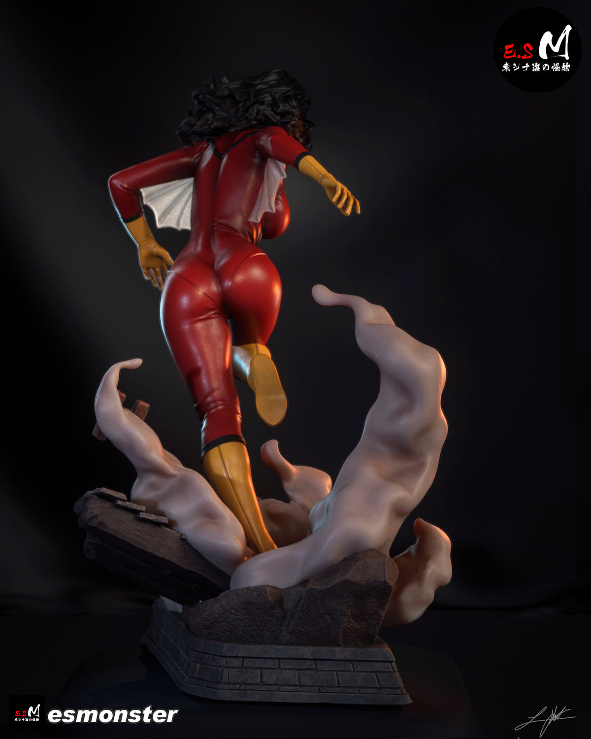 Spider Woman Bust resin figure